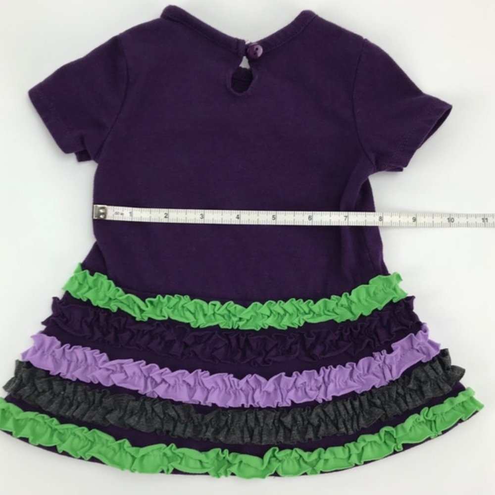 Rare Editions Purple Green Ruffle Matching Set 6M - Picture 6 of 8